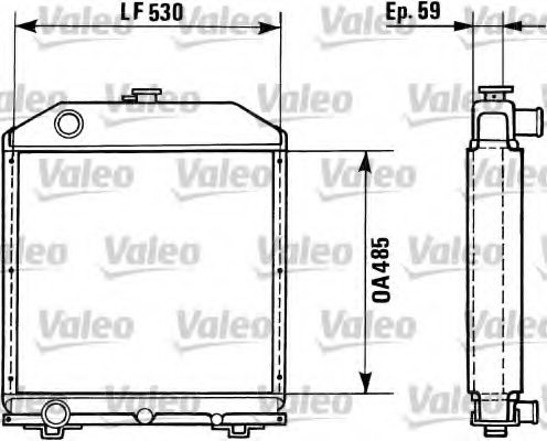 VALEO 730852 Radiator, engine cooling